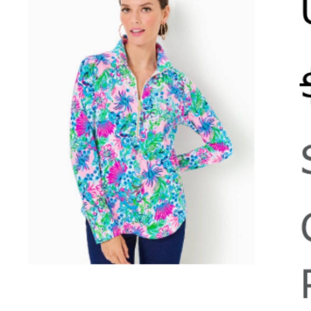 Lilly Pulitzer Vibrant Floral Sweatshirt